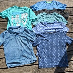 Bundle Of 7 Boys L & XL Shirts